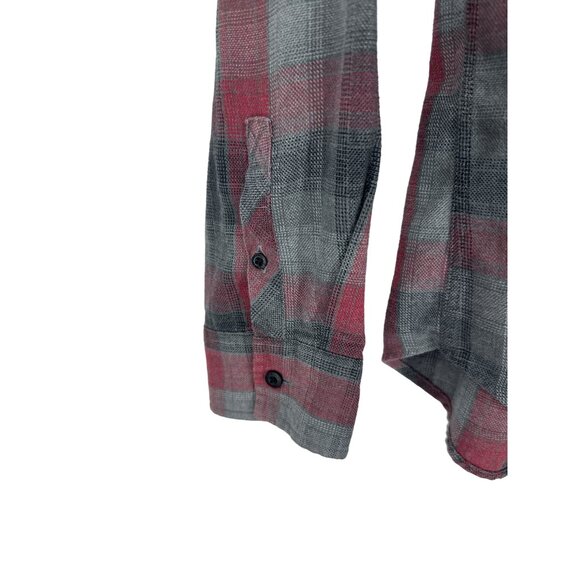 DC Shoes Plaid Button Up Long Sleeve Cotton Blend Casual Shirt Men's Size M - Picture 2 of 9